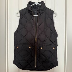 J. Crew Women's Classic Quilted Vest in Black